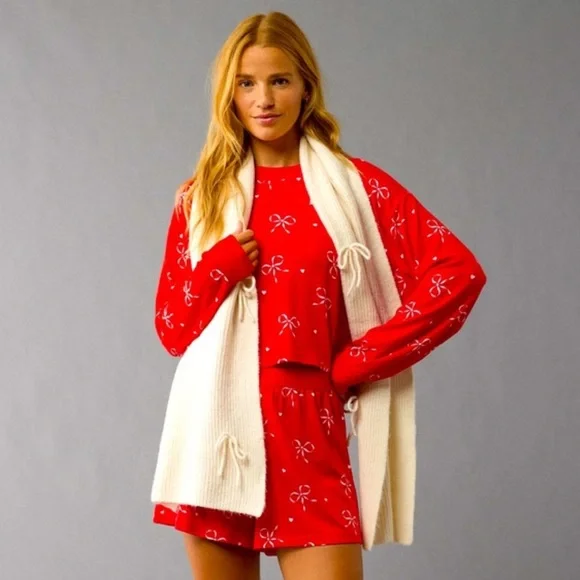 Red Bow American Eagle Pajamas - Picture 4 of 5